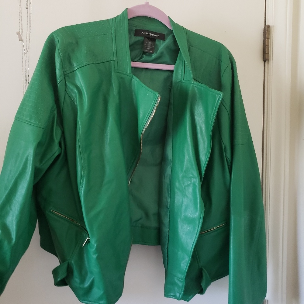 Green pleather